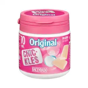 Chicles gragea original frutas sin azúcar Hacendado
