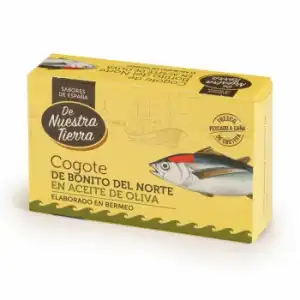 Cogote de bonito del norte en aceite de oliva De Nuestra Tierra 81 g.