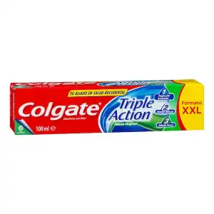 Dentífrico triple acción Colgate con flúor Tubo 0.1 100 ml