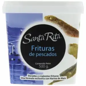 Harina preparada para fritura de pescados Santa Rita 500 g.