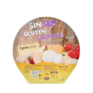 Pizza 4 quesos sin gluten y sin lactosa Hacendado ultracongelada  0.41 kg