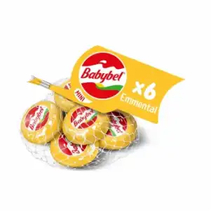 Queso emmental tierno en porciones Mini Babybel sin gluten sin lactosa 120 g.