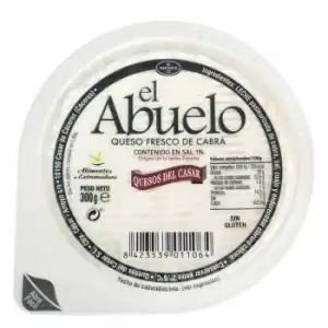 Queso fresco de cabra El Abuelo 300 g.