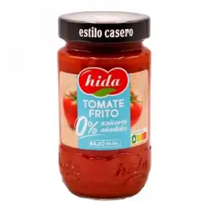 Salsa de tomate frito Hida sin azúcar añadido sin gluten 350 g.