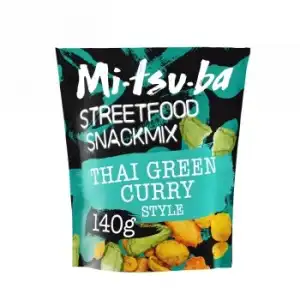 Snackmix curry verde tailandés Mitsuba 140 g.