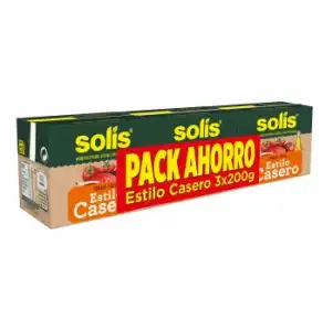 Tomate frito estilo casero Solis sin gluten pack de 3 briks de 200 g.