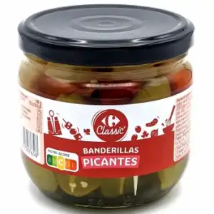 Banderillas picantes Classic Carrefour 180 g.