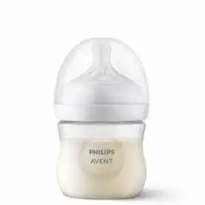 Biberón anticólico tetina de silicona flujo 2 0m+ Natural Response Philips Avent 125 ml.