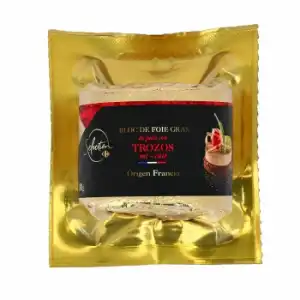 Bloc de Foie Gras de Pato de Sud-Ouest IGP Francia Carrefour 200 g