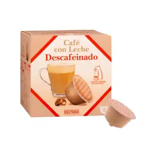 Café con leche en cápsula descafeinado Hacendado Caja 0.152 kg