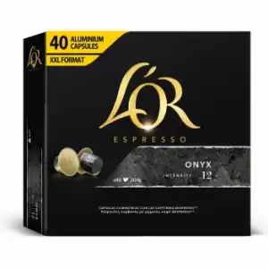 Café onyx en cápsulas L'Or Espresso compatible con Nespresso 40 unidades de 5,2 g.