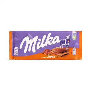 Chocolate con leche Milka caramelo Tableta 0.1 kg