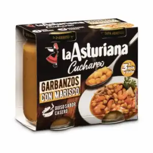 Garbanzos con marisco La Asturiana 495 g.