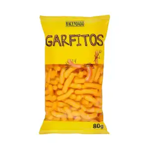 Garfitos de maíz sabor queso Hacendado Paquete 0.08 kg