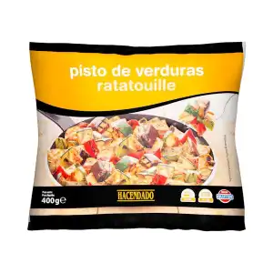 Pisto de verduras Hacendado ultracongelado Paquete 0.4 kg