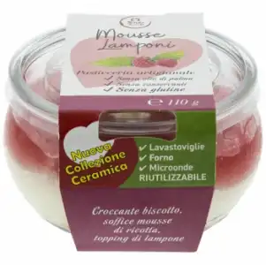 Postre cheesecake frambuesa Senza Peccato sin gluten 110 g.