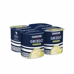 Yogur griego sabor a lima y limón Danone pack de 4 unidades de 110 g.